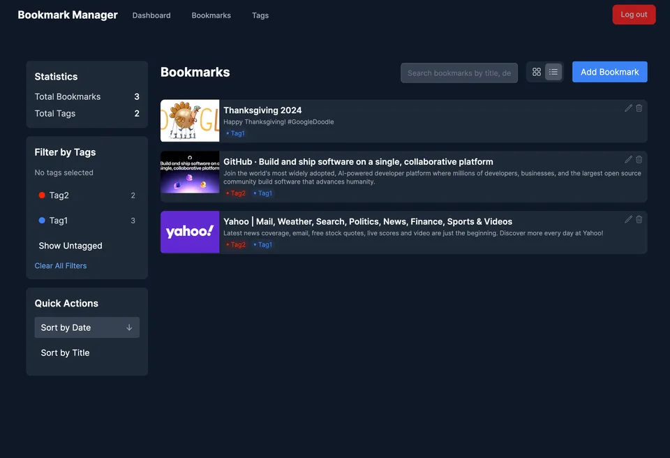 Bookmark Manager